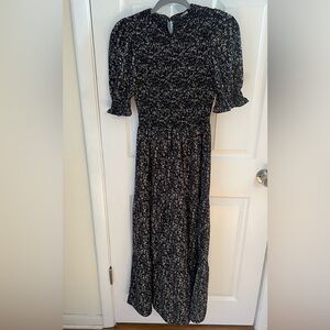 BTFBM Flowy Midi Dress with Tiered Skirt - Size M